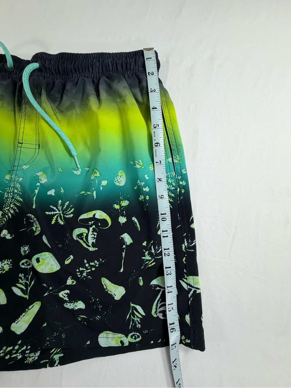 Ocean Current Swim Trunks Men’s Large Mushroom Print Board Shorts‎ Lined